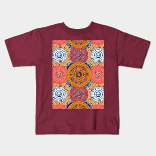 Circle Mandala Pattern Kids T-Shirt